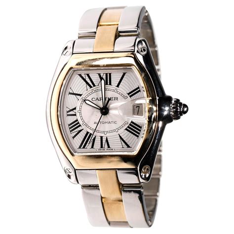 cartier watch two tone|cartier roadster two tone men's.